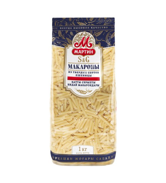 Перья №1 макаронные изделия Мартин гр.А, в/с 1кг*10